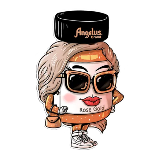 ANGELUS Sticker Rose Gold 1szt / Wlepka dla Customizerów ANGELUS Sticker Rose Gold 1szt / Wlepka dla Customizerów