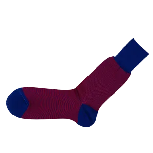 VICCEL / CELCHUK Socks Striped Royal Blue / Red - Luksusowe skarpety