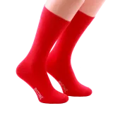 czerwone skarpety męskie gładkie bawełniane idealne do butów eleganckich 