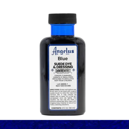 ANGELUS Suede Dye & Dressing 3oz #040 BLUE / NIEBIESKI barwnik do zamszu i nubuku