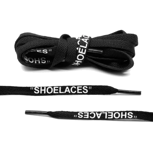 Czarne sznurowadła Lace Lab. Sznurówki do customizacji sneakersów - nike, off-white