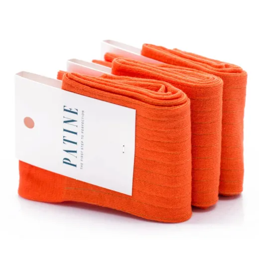 PATINE Socks PASH01 Orange / Pomarańczowe skarpetki typu Shadow