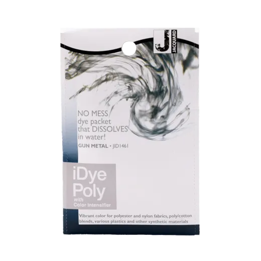 JACQUARD iDye Poly 0.49oz #1461 GUN METAL / METALICZNY barwnik do poliestru, nylonu, tkanin syntetycznych i tworzyw sztucznych