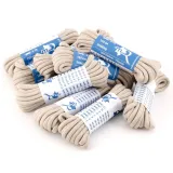 Wytrzymałe wzmacniane jasno szare sznurowadła do butów trekkingowych