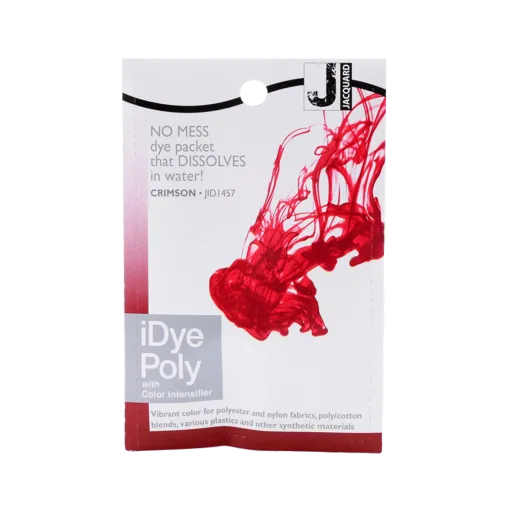 JACQUARD iDye Poly 0.49oz #1457 CRIMSON / KARMAZYN barwnik do poliestru, nylonu, tkanin syntetycznych i tworzyw sztucznych