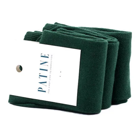 PATINE Socks PAME01-0509 / Zielone skarpetki klasyczne