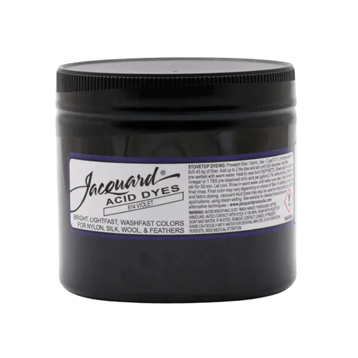 JACQUARD Acid Dye 8oz #614 VIOLET / FIOLETOWY barwnik kwasowy do wełny, jedwabiu i piór