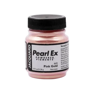 JACQUARD Pearl EX Powdered Metallic Pigments 0.75oz #643 PINK GOLD / Różowozłote metaliczne i perłowe pigmenty w proszku do rękodzieła