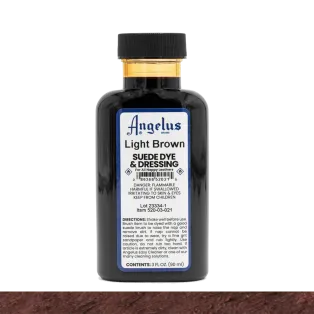 ANGELUS Suede Dye & Dressing 3oz #021 LIGHT BROWN / JASNOBRĄZOWY barwnik do zamszu i nubuku