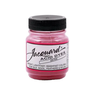 JACQUARD Acid Dye 0.5oz #608 PINK / RÓŻOWY barwnik kwasowy do wełny, jedwabiu i piór