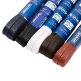 Płaskie woskowane sznurowadła średniobrązowe