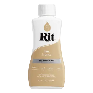 RIT DYE All-Purpose Liquid Dye 8oz TAN / BEŻOWY uniwersalny barwnik w płynie do tkanin i innych powierzchni