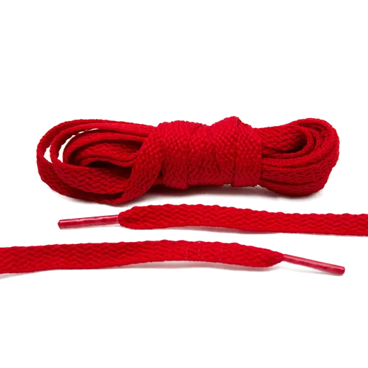 Czerwone sznurowadła płaskie do butów Air Jordan, vans. Sznurówki do customizacji sneakersów - nike, adidas, vans