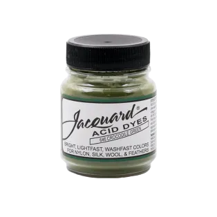 JACQUARD Acid Dye 0.5oz #646 CROCODILE GREEN / ZIELONY barwnik kwasowy do wełny, jedwabiu i piór