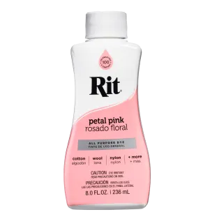 RIT DYE All-Purpose Liquid Dye 8oz PETAL PINK / RÓŻOWY uniwersalny barwnik w płynie do tkanin i innych powierzchni