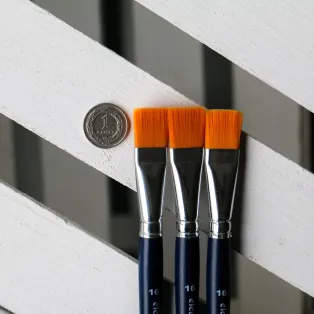 ELCO Brush Flat Golden Nylon 16 / Płaski pędzelek do farb i barwników