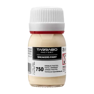 TARRAGO SNEAKERS Paint Pastel Colors 25ml #750 PASTEL ORANGE / Pomarańczowa pastelowa farba akrylowa do malowania obuwia i odzieży