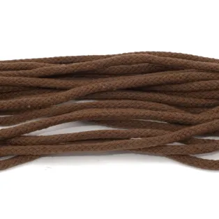 Tarrago Laces Cord 4.5mm Brown - brązowe okrągłe sznurowadła do butów