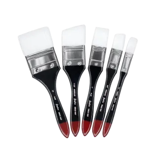 ANGELUS Paint Jumbo Paint Brush Set of Five / Zestaw pędzelków do malowania dużych powierzchni na Sneakersach i Jeansie 5szt.