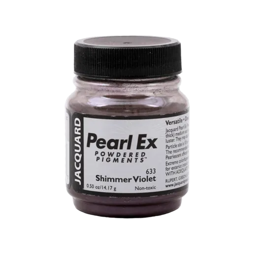 JACQUARD Pearl EX Powdered Metallic Pigments 0.5oz #633 SHIMMER VIOLET / Połyskujące Fioletowe metaliczne i perłowe pigmenty w proszku do rękodzieła