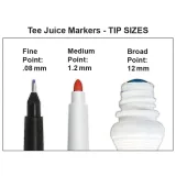 Jacquard Tee Juice Medium Point Fabric Art Marker 1.2mm do tworzenia ręcznie rysowanych grafik, rysunków na tkaninach, odzieży.