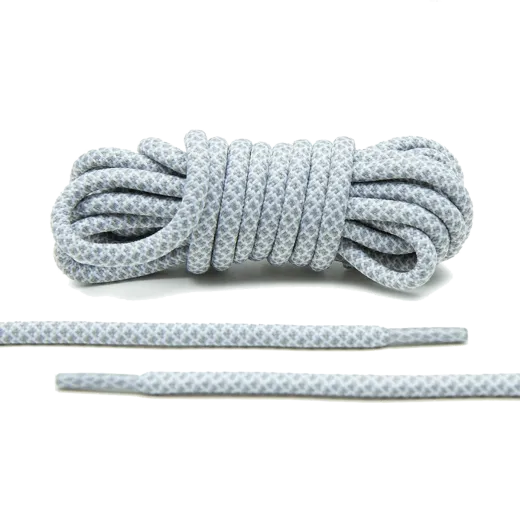 siwo białe okrągłe sznurowadła stworzone  do popularnych modeli Adidas Yeezy 350 Boost czy Adidas NMD