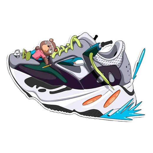 ANGELUS Sticker Yeezy 700 Wave Runner 1szt