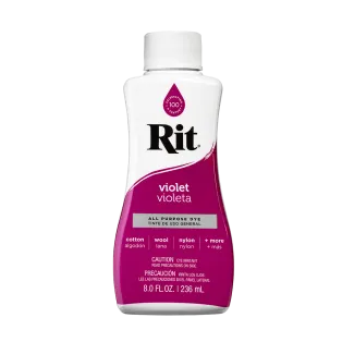 RIT DYE All-Purpose Liquid Dye 8oz VIOLET / FIOLETOWY uniwersalny barwnik w płynie do tkanin i innych powierzchni