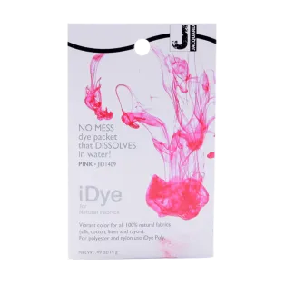 JACQUARD iDye for Natural Fabrics 0.49oz #1409 PINK / RÓŻOWY barwnik do farbowania tkanin naturalnych - bawełny, lnu, jedwabiu