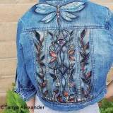 Perłowa Fioletowa farba do butów i jeansu w najpopularniejszych kolorach.