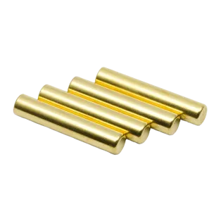 LACE LAB Cylinder metal aglets gold set / Złote metalowe końcówki do sznurowadeł