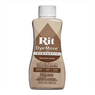 RIT DYEMORE Liquid Dye for Synthetics 7oz CHOCOLATE BROWN  / BRĄZOWY uniwersalny barwnik w płynie do tkanin syntetycznych i mieszanek