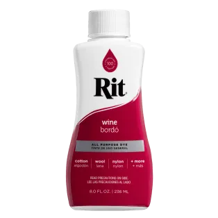 RIT DYE All-Purpose Liquid Dye 8oz WINE / BORDOWY uniwersalny barwnik w płynie do tkanin i innych powierzchni
