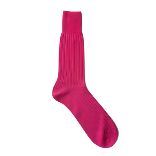 VICCEL / CELCHUK Socks Solid Ashling Pink Cotton - Luksusowe skarpetki