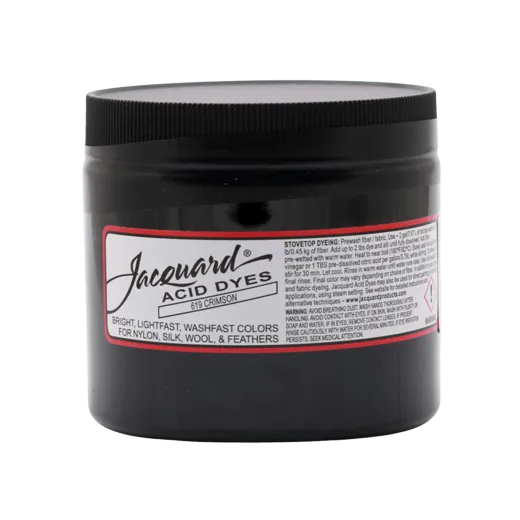 JACQUARD Acid Dye 8oz #619 CRIMSON / KARMAZYN barwnik kwasowy do wełny, jedwabiu i piór