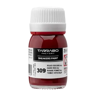 TARRAGO SNEAKERS Paint Standard Colors 25ml #309 DARK RED / Ciemnoczerwona farba akrylowa do personalizacji i renowacji butów oraz jeansu