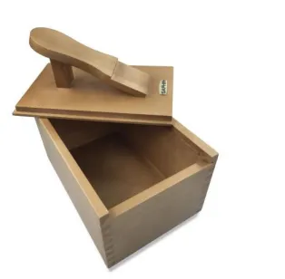 SAPHIR BDC Box Footrest Birch - Drewniana luksusowa skrzynka na kosmetyki i akcesoria do pielęgnacji butów