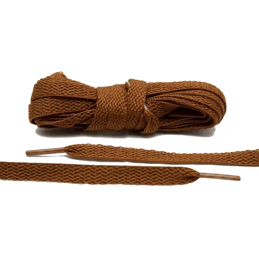 Sznurowadła płaskie brązowe do butów LACE LAB laces, personalizacja obuwia, custom, malowanie adidasów