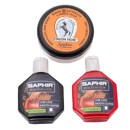 SAPHIR BDC Set 10 Color Renovation / Koloryzujący zestaw do renowacji skór na rysy, zadrapania, odbarwienia