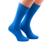 niebieskie w granatowe kropki skarpety męskie bawełniane idealne do butów eleganckich 