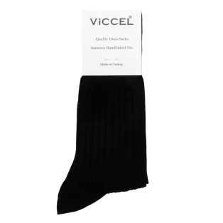 VICCEL / CELCHUK Socks Elastane Cotton Black - Luksusowe skarpety