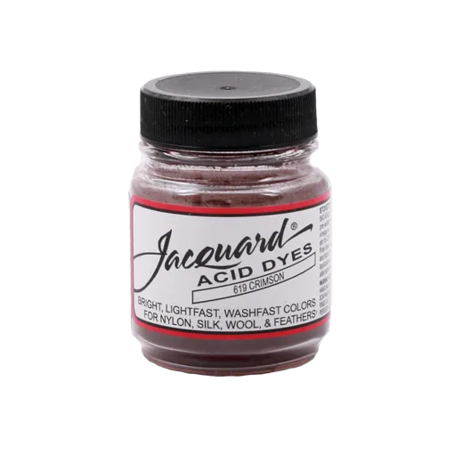 JACQUARD Acid Dye 0.5oz #619 CRIMSON / KARMAZYN barwnik kwasowy do wełny, jedwabiu i piór