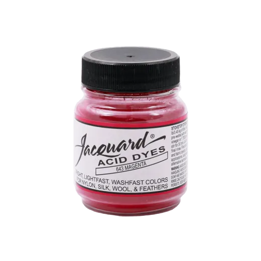 JACQUARD Acid Dye 0.5oz #643 MAGENTA / MAGENTA barwnik kwasowy do wełny, jedwabiu i piór