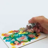 Brązowa farba alkoholowa do twardych powierzchni - szkła, kamienia, metalu, plastiku. Barwniki, tusze do rękodzieła.