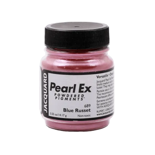 JACQUARD Pearl EX Powdered Metallic Pigments 0.5oz #689 BLUE RUSSET / Niebieskordzawe metaliczne i perłowe pigmenty w proszku do rękodzieła