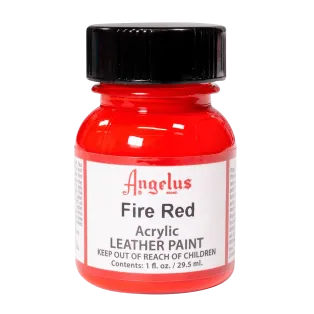 ANGELUS Acrylic Leather Paint Standard 1oz FIRE RED  / OGNISTOCZERWONA farba akrylowa do malowania Sneakersów i Jeansu