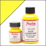 Żółta farba do personalizacji sneakersów i jeansu Yellow Angelus Acrylic Leather Paint. Farby do customizacji butów.