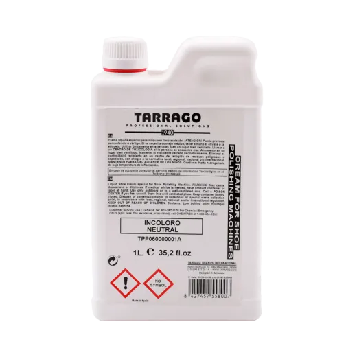 TARRAGO Cream POLISHING MACHINES 1L #0 - Krem do polerowania obuwia przez maszynę