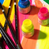 Farba akrylowa UV do skór i tkanin ANGELUS Acrylic Leather Paint Neon 1oz. Farby neonowe do personalizacji. Custom.