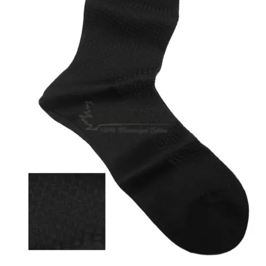 VICCEL / CELCHUK Socks Textured Black Brick - Luksusowe skarpetki
